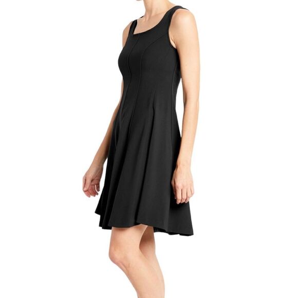 Willi Smith Size XS Sleeveless Round Neck Little Black Mini Dress - Picture 1 of 6
